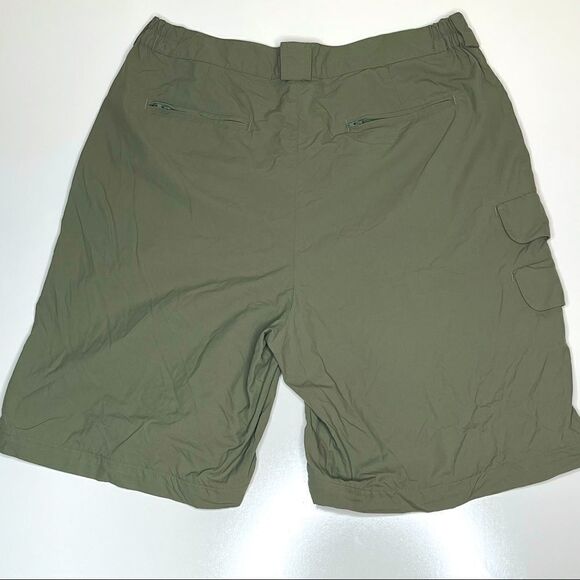 Size 36" Orvis Army Green Flat Front Hiking Shorts - Picture 3 of 4
